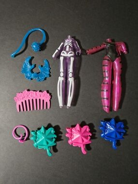 Kids Dress-Up Doll Accessories Set - Pink, Purple, Blue